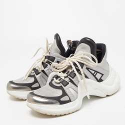 Pre Owned Louis Vuitton Tricolor Mesh and Leather Archlight Sneakers Size 39
