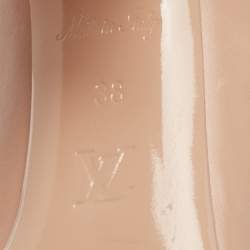 Louis Vuitton Beige Leather Madeleine Square Toe Pumps Size 38