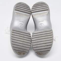 Louis Vuitton White/Silver Mesh and Leather Archlight Sneakers Size 40