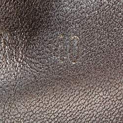 Pre Owned Louis Vuitton Brown Monogram Canvas and Shimmer Leather Lucky Ballet Flats Size 40