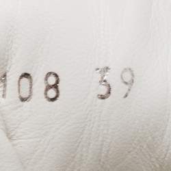 مملوكة مسبقًا Louis Vuitton White/Gold Nylon and Foil Leather Arclight Low Top Sneakers Size 39