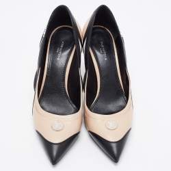 Louis Vuitton Black/Beige Leather and Mesh Archlight Pumps Size 40 
