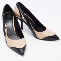 Louis Vuitton Black/Beige Leather and Mesh Archlight Pumps Size 40 