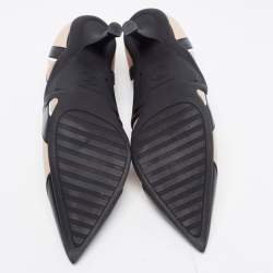 Louis Vuitton Black/Beige Leather and Mesh Archlight Pumps Size 40 