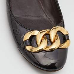 مملوكة مسبقًا Louis Vuitton Amarante Monogram Vernis Claudia Ballet Flats Size 38