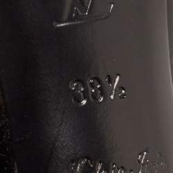 Pre Owned Louis Vuitton Black Patent Leather Lock It Pumps Size 38.5