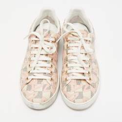 Louis Vuitton Rose Ballerine Damier Azur Tahitienne Bora Bora Sneakers Size 37