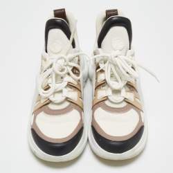 Louis Vuitton Tricolour Mesh and Leather Archlight High Top Sneakers Size 39