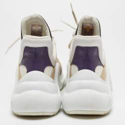 Louis Vuitton Tricolour Mesh and Leather Archlight High Top Sneakers Size 39
