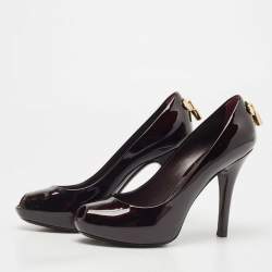 Louis Vuitton Black Patent Leather Oh Really! Pumps Size 35.5