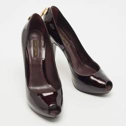 Louis Vuitton Black Patent Leather Oh Really! Pumps Size 35.5