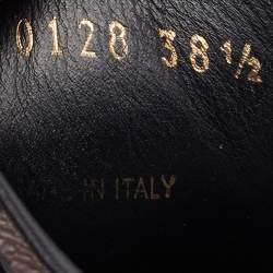 Louis Vuitton Black/Brown Monogram Canvas, Mesh and Suede Run Away Low Top Sneakers Size 38.5