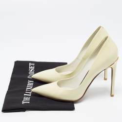 مملوكة مسبقًا Louis Vuitton Cream Patent Leather Eyeline Pumps Size 37