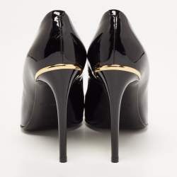 مملوكة مسبقًا Louis Vuitton Black Patent Leather Eyeline Pumps Size 37