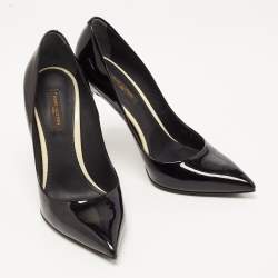 مملوكة مسبقًا Louis Vuitton Black Patent Leather Eyeline Pumps Size 37