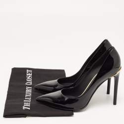 مملوكة مسبقًا Louis Vuitton Black Patent Leather Eyeline Pumps Size 37