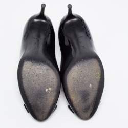 Pre Owned Louis Vuitton Black Patent Leather Fiance Pumps Size 38