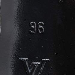 Pre Owned Louis Vuitton Brown Monogram Canvas and Patent Leather Cherie Pumps Size 36