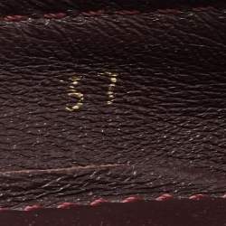 Pre Owned Louis Vuitton Burgundy Patent Oxford Loafers Size 37
