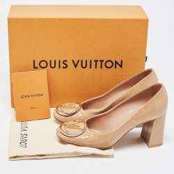 Louis Vuitton Beige Patent Leather Madeleine Pumps Size 37