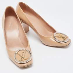 Louis Vuitton Beige Patent Leather Madeleine Pumps Size 37