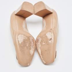 Louis Vuitton Beige Patent Leather Madeleine Pumps Size 37