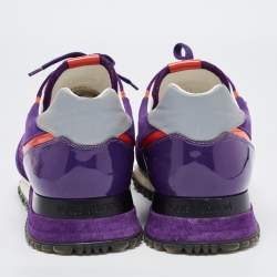 Louis Vuitton Purple Suede and Mesh Run Away  Sneakers Size 40