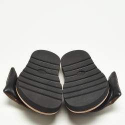 Louis Vuitton Brown Monogram Nylon Pool Pillow Comfort Flat Slides Size 39