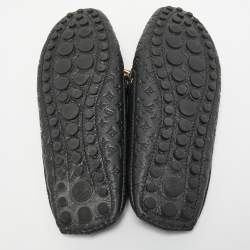 Pre Owned Louis Vuitton Black Leather Gloria Mules Size 39