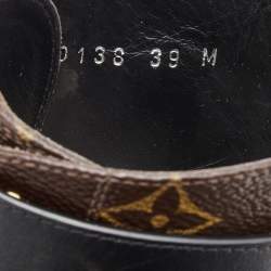 Louis Vuitton Brown/Black Monogram Wonderland Ranger Boots Size 39