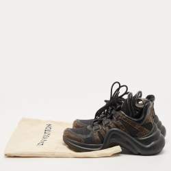 مملوكة مسبقًا Louis Vuitton Brown/Black Canvas and Leather Archlight Sneakers Size 38.5