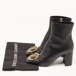 Louis Vuitton Black Leather Madeline Boots Size 38.5