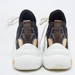 Louis Vuitton Brown/Black Nylon and Leather Archlight Sneakers Size 39