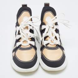 Louis Vuitton Brown/Black Nylon and Leather Archlight Sneakers Size 39