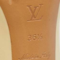 Pre Owned Louis Vuitton Cream Patent Leather Oh Really! Pumps Size 36.5