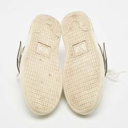 Louis Vuitton White/Brown Canvas and Leather Frontrow  Sneakers Size 39
