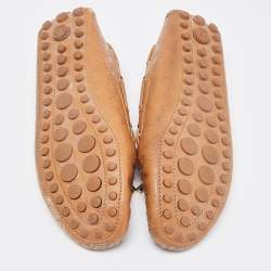 مملوكة مسبقًا Louis Vuitton Brown Leather Gloria Loafers Size 40