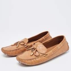 مملوكة مسبقًا Louis Vuitton Brown Leather Gloria Loafers Size 40