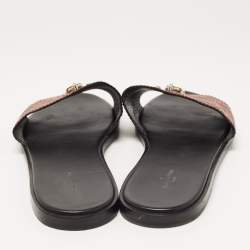 Louis Vuitton Multicolor Monogram Canvas Lock It Mule Sandals Size 41