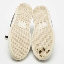Louis Vuitton Black Leather Frontrow Sneakers Size 36.5