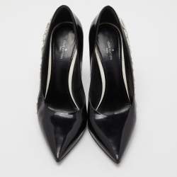 مملوكة مسبقًا Louis Vuitton Black Leather Call Back Pointed Toe Pumps Size 39