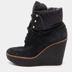Louis Vuitton Leather Sock Boots - Black Boots, Shoes - LOU734307