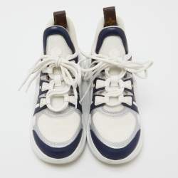 Louis Vuitton Tricolor Leather and Mesh Archlight Sneakers Size 38