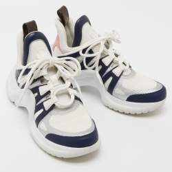 Louis Vuitton Tricolor Leather and Mesh Archlight Sneakers Size 38