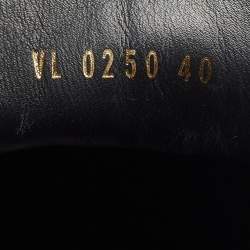 Louis Vuitton Black Leather Stellar Low Top Sneakers Size 40