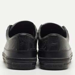 Louis Vuitton Black Leather Stellar Low Top Sneakers Size 40