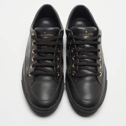 Louis Vuitton Black Leather Stellar Low Top Sneakers Size 40