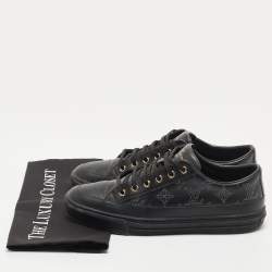 Louis Vuitton Black Leather Stellar Low Top Sneakers Size 40