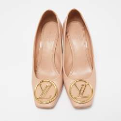 Louis Vuitton Beige Leather Madeleine Pumps Size 38.5