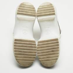 Louis Vuitton White Mesh and Monogram Canvas Archlight Sneakers Size 39